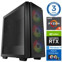 INTOP AQUA Ryzen 5 7500X3D 32GB DDR5 2TB M.2 NVMe SSD RTX 5060 Ti 8GB WIN11