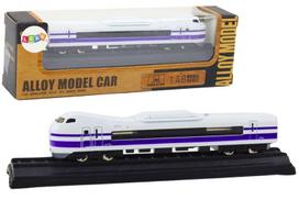 Metalinis traukinio modelis, violetinis/baltas
