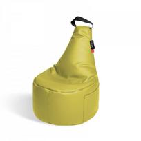 Vaikiškas sėdmaišis Qubo™ Fusion Olive Soft Fit, šviesiai geltonas