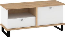 Cross CRO-19 TV spintelė 1D1S – ąžuolas Cremona/balta, modernus lofto stilius