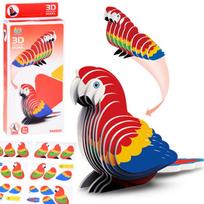 3D kartoninė dėlionė – papūga Ara, 24 d.