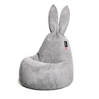 Vaikiškas sėdmaišis Qubo™ Baby Rabbit Urban Feel Fit, pilkas