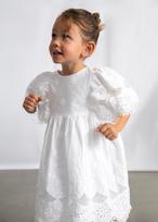 MAYORAL suknelė trumpomis rankovėmis, white, 3.923-81, 92  cm