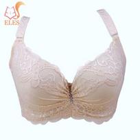 Lady Lace Liemenėlė apatinis trikotažas Push-Up Paminkštintas apatinis lynas Sexy Brassiere Push Up Liemenėlės 80C juoda