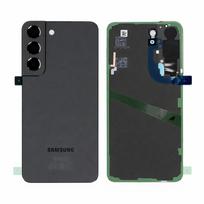 Samsung Galaxy S22 5G (S901) galinis dangtelis su kameros stikliuku (Phantom Black) (Service Pack)