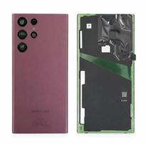 Samsung Galaxy S22 Ultra 5G (S908) galinis dangtelis su kameros stikliuku (Burgundy) (Pulled / Grade A)