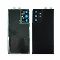 Samsung Galaxy S21 Ultra 5G (G998) galinis dangtelis su kameros stikliuku (Phantom Black) (Pulled / Grade B)