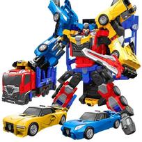 3 IN 1 Carbot Giant Loader Transforming Robot to Car Action Figures Deformation Car Toy for Children Gift