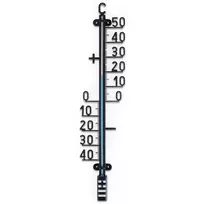 Lauko termometras juodas 41 cm