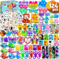 120/206 vnt. Vaikų gimtadienio Pinata žaislai Snap apyrankės Spaudžiami burbuliukai Fidget žaislai Karnavalo prizas Pinata užpildas Didmeniniai žaislai Vaikų dovanos