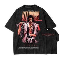 Manga BLEACH Marškinėliai Vyrams Moterims T-shirt Vintažiniai Skalbti Medvilniniai Marškinėliai Vasaros Trumpomis Rankovėmis Drabužiai Laisvi Marškinėliai Viršus Moteriški Vyriški Drabužiai L