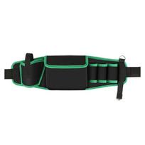 Sturdy Oxford Fabric Tool Belt with Multiple Pockets Carpenter Tool Holders for Home Repairs and Outdoor Use žalia