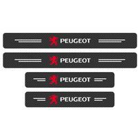 4 vnt. Automobilio durų plokštelė Anglies pluošto slenksčio apsaugos lipdukai Peugeot 308 408 508 RCZ 208 3008 2008 206 207 108 406 407 408 206 207 306 307
