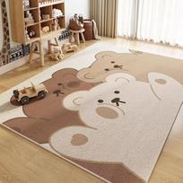 Animacinis vaikiškas flanelinis kilimas Kilimai miegamajam Vonios kambario grindų kilimėlis Kilimas Valgomojo kilimai Svetainės dekoravimui Maison 40x60cm beige