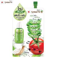Smooto Tomato Aloe Snail White serumas nuo spuogų miegojimo 10 g. x 1 / 3 / 6 vnt - Tailando odos priežiūra 10 g.