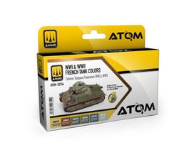 AMMO MIG - ATOM Akrilinių dažų rinkinys WWI & WW2 French Tank Colors, 20754