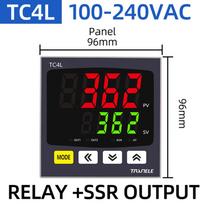 Universalus įėjimas 110VAC 220V Išėjimas Skaitmeninis PID termostatas Dvigubo temperatūros reguliatorius SSR relės reguliatorius