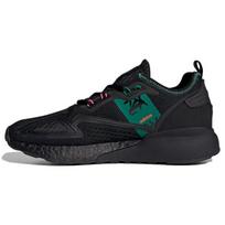 Adidas ZX 2K Boost Juodi Ryškiai Žali Unisex Sportbačiai Core-Black Grey-Five GX2179 35⅔