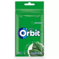 Kramtomoji guma ORBIT SPEARMINT maišelyje, 50 g