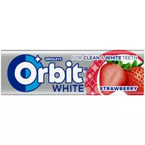 Kramtomoji guma ORBIT WHITE STRAWBERRY, 10 vnt.