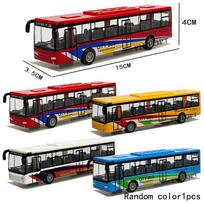 Didelio tikroviškumo žaislinio automobilio modelis Metalinis plastmasinis atitraukiamas autobusas Inercinis automobilis Miesto ekskursinis autobusas ABS automobilio modelio žaislai Dovanos vaikams