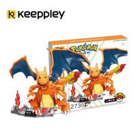 Keeppley Pokemon statybinės kaladėlės Modelis Mewtwo Charizard Blastoise Greninja Surinktas Gyarados Mini kaladėlių figūrėlės Žaislai vaikams No Box