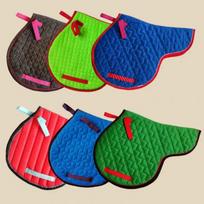 Shovel Riding Mat with Integrated Saddle Sweat Pad - English Tourist Saddle Pad Default raudona