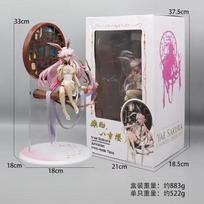 Genshin Impact Yae Miko Sakura Action Figure - Three College Cheongsam Design Anime Girl Model for Display And Collectibles balta