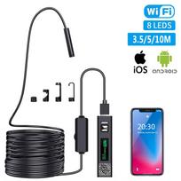 Wireless Inspection Camera Semi-Rigid WiFi Borescope Endoscope 1200P HD for Android iPhone Laptop 3.5m