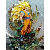 Dragon Ball 42cm Z Son Goku Ssj3 figūrėlė Super Saiyan 3 Goku veiksmo figūrėlės Gk statulos Kolekcinis modelis Žaislai Vaikams Dovanos