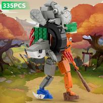 MOC Italian Brainrot Animals Building Blocks Monster Fusion Editio Tralalelo Tralala SharkBricks Toy Gift