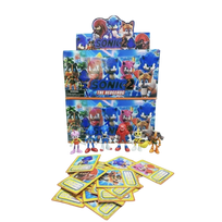 Sonic the hedgehog / Ežiukas Sonikas 2 figurėlė + 3 kortos - staigmena