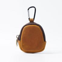 Nauja moteriška mini monetų piniginė, karvės odos, odinė vyriška, retro stiliaus pinigų raktų piniginė, užtrauktukas, apvalkalo stiliaus krepšys, ausinių dėklas su raktų pakabuku