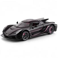 1:24 Jesko Absolut Super Sportinis Automobilis Aliuminio Metalo Liejinio Modelis Automobilis Vaikų Žaislai Vaikas Vaikams Žaislas Berniukams Gimtadienio Dovana juoda