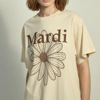 Mardi Mercredi Gėlių antradienis Sviestinės rudos spalvos marškinėliai (Vienas dydis tinka visiems) Butter Brown T-Shirt
