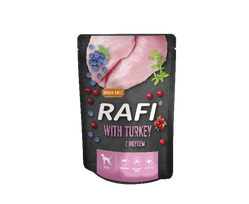 Rafi su kalakutiena šunims - paketėlis 300g (juoda pakuotė)