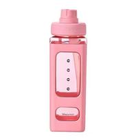 700 ml mielas vandens buteliukas mergaitėms su dangteliu šiaudų lipdukas plastikinis sulčių pienas nešiojamasis Kawaii būgninis vaikiškas gėrimų indas HMM 700mL with sticker balta