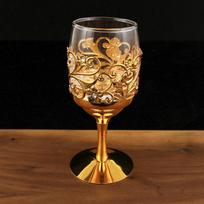 Aukštos kokybės metalinis stiklinis vyno taurė Baijiu puodelis kūrybiškas kristalinis puodelis spiritinių gėrimų puodelis vieno gurkšnio puodelis namų vyno rinkinys dovanų