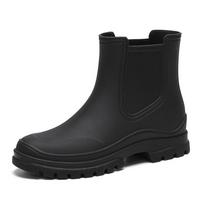 Batai nuo lietaus Moteriški Sodo Galošai Vandeniui atsparūs Guminiai Chelsea Boot Moteriški Neslystantys Lietaus batai Žvejybos vandens batai Botas Lluvia Mujer 39 pilka spalva