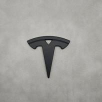 Automobilio lipdukas Tesla 3D ABS chromo juodas logotipas Automobilio vairo lipdukas Ženklelis Emblema Tesla Model 3 Y X S Lipdukai Pakeitimas matinė juoda spalva