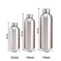 350ML/500ML/750ML Mažo kakliuko termosinis puodelis Nerūdijančio plieno butelis Guminė danga Naudojimui lauke Aktyvus virdulys Dvigubos sienelės vandens puodelis 350ml