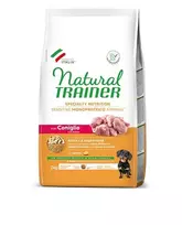 Natural Trainer Sensitive Mini sausas maistas šunims su triušiena : Pakuotė - 800 g