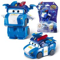 Super Wings Mini NAUJAS Jett 2 coliai Transformuojamas robotas į lėktuvą 3 žingsniais Deformuojamos veiksmo figūrėlės 2 režimai Transformuojamas vaikiškas žaislas