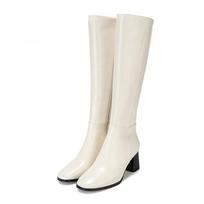 Barbara Leather Breathable 6.5cm Long Boots Bbg851iv 225mm