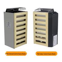 Kompaktiškas JM stiliaus nerūdijančio plieno vidaus saunos krosnelė su vidaus valdymu Knob controller for 3kw/220v