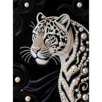 DIY White Tiger Diamond Art Kits Without Frame 35x45cm Gem Art Diamond Painting Kits for Adults/Beginners Gift Idea Home Wall Decor 35x45cm