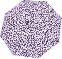 Doppler Skėtis Magic Fiber, su lapų raštu, baltai violetinis