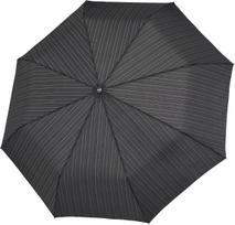 Doppler Skėtis Magic Fiber, dryžuotas, juodas
