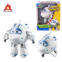 Super Wings 5 coliai Transformuojamas Traveris Transformuojasi iš lėktuvo į robotą 10 žingsnių Deformuojamos veiksmo figūrėlės Vaikams žaislai Dovana