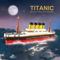 Adults Titanic Micro Building Blocks Toys Creative Constructor Set Kids Assembly Educational DIY Brick Desktop Decoration Gifts
